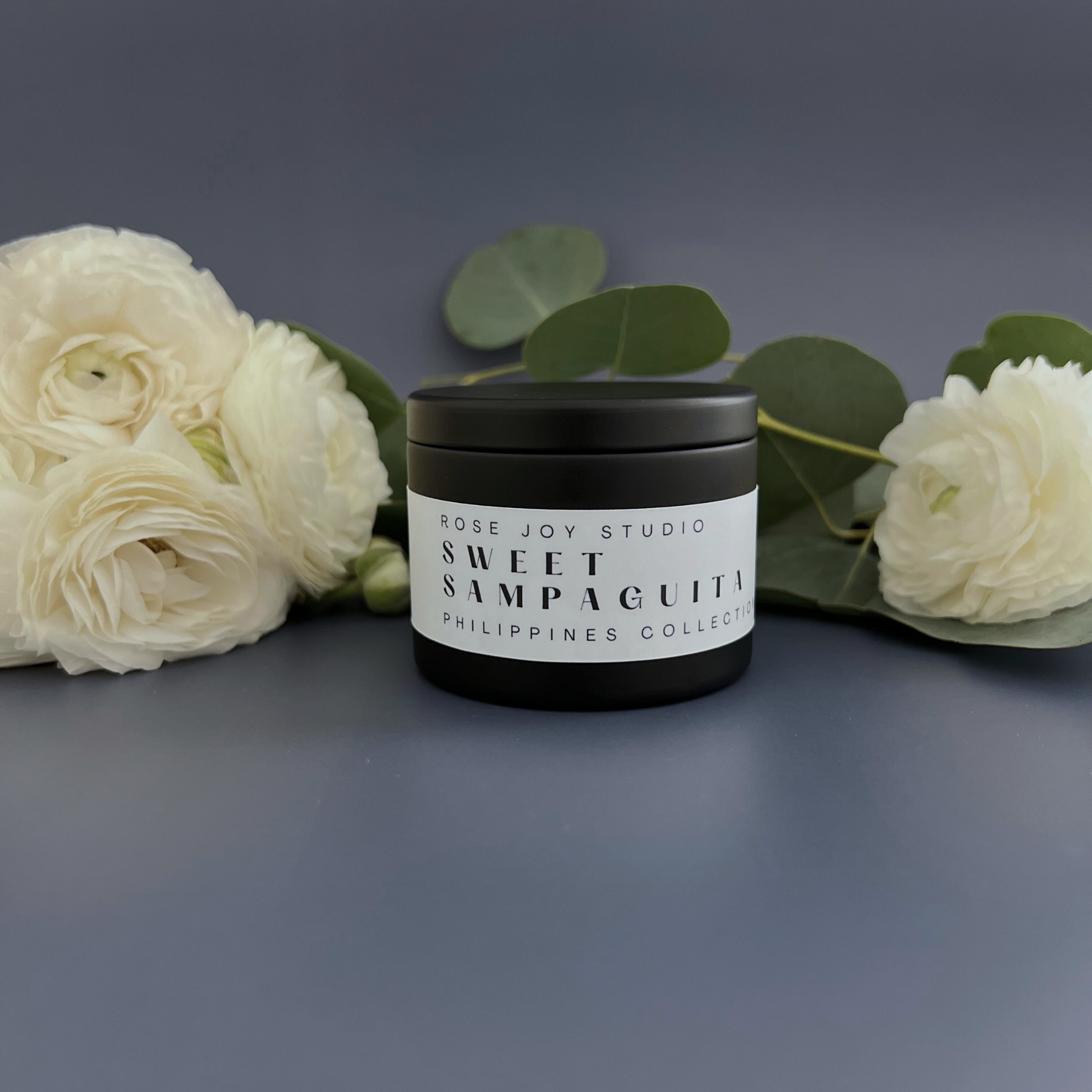 4 oz Asian Candle Sweet Sampaguita Non-Toxic Coconut Soy Candle from the Philippines Candle Collection