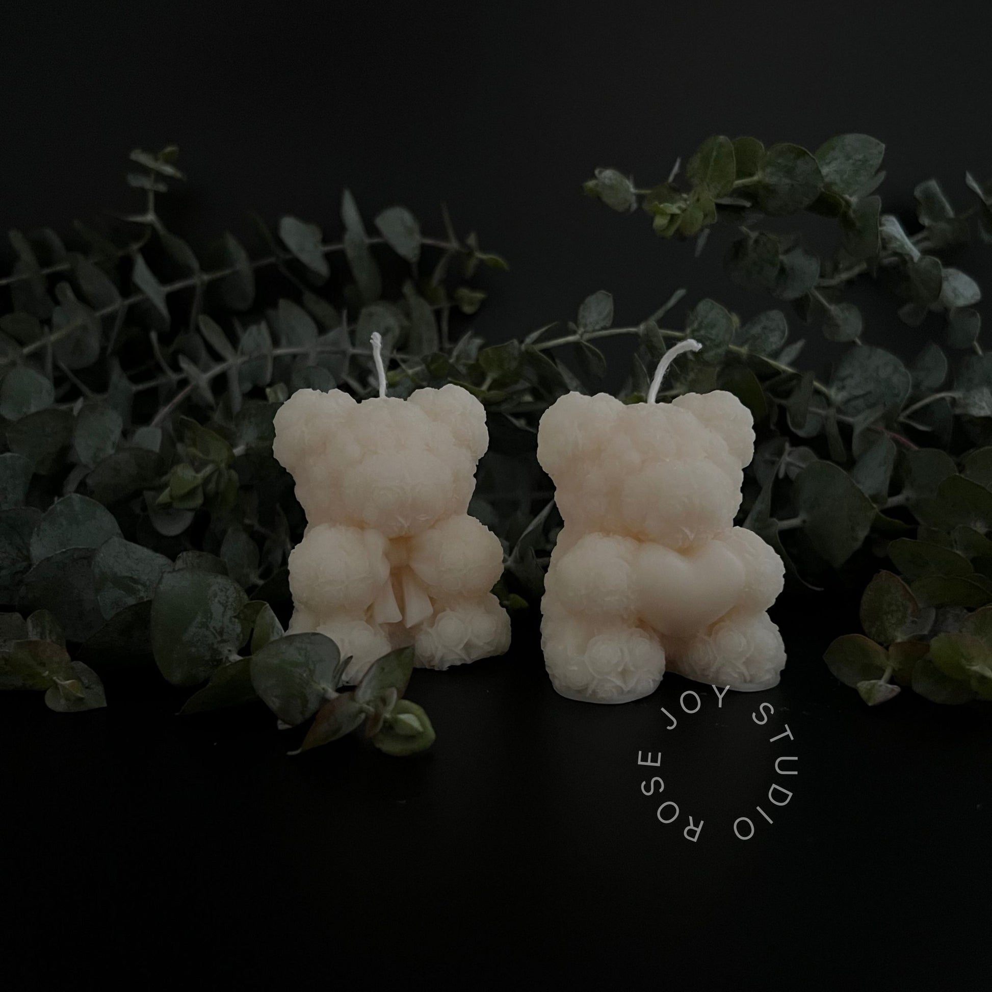 Small bear candle made from 100% natural soy wax